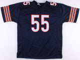 Lance Briggs Signed Bears Blue Jersey (JSA COA) 7xPro Bowl (2005-2011)Linebacker