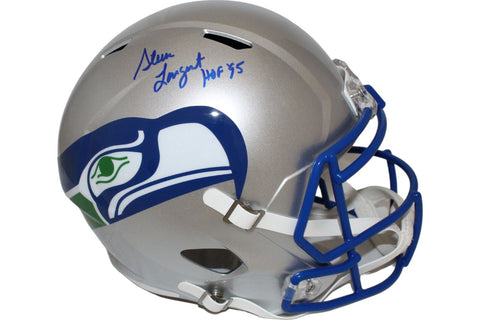 Steve Largent Autographed Seattle Seahawks F/S Helmet HOF Beckett 44032
