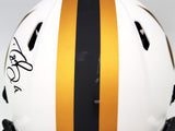 Drew Brees Auto Saints Lunar Eclipse Full Size Authentic Helmet Beckett WT59658