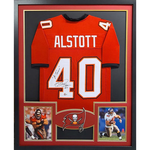 Mike Alstott Autographed Signed Framed Tampa Bay Buccaneers Jersey BECKETT