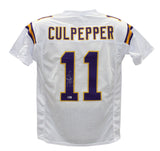 Daunte Culpepper Autographed/Signed Pro Style White XL Jersey Beckett 39312