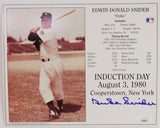 Duke Snider Autographed 8x10 Photograph (JSA COA)