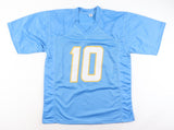 Justin Herbert Signed Los Angeles Chargers Jersey Inscr. "2020 NFL OROY"/Beckett