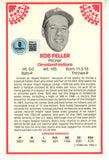 Bob Feller Autographed Cleveland Indians 1982 TCMA Jumbo Trading Card BAS 56072
