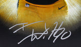 TJ Watt Autographed Steelers Framed 16x20 Stretched Canvas-Beckett W Hologram