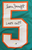 Sean Young Signed Jersey Inscribed "Laces Out!" (JSA) Ace Ventura / Dolphins
