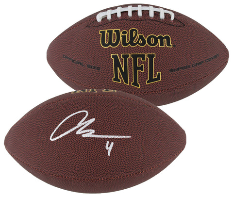 Raiders Aidan O'Connell Signed Wilson Super Grip Nfl Football BAS Witnessed