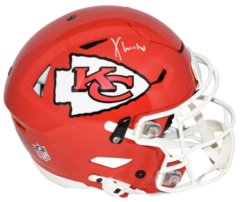 XAVIER WORTHY SIGNED KANSAS CITY CHIEFS AUTHENTIC SPEEDFLEX HELMET FANATICS