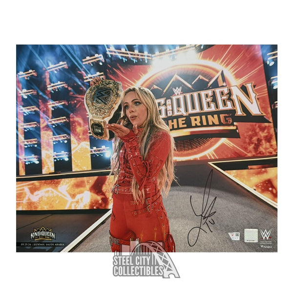 Liv Morgan Autographed WWE 16x20 Wrestling Photo - Fanatics (Belt)