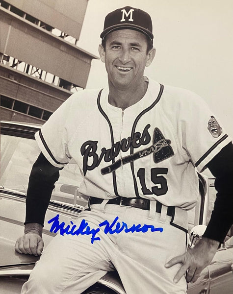 1959 Milwaukee Braves MICKEY VERNON Signed 8x10 Photo #1 AUTO