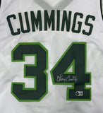 TERRY CUMMINGS Signed Custom Replica White Jersey AUTO - Milwaukee Bucks - BAS