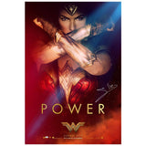 Gal Gadot Autographed 2017 Wonder Woman 27x40 Original D/S Power Movie Poster