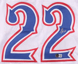 Darryn Peterson Signed Kansas Jayhawks Jersey (Beckett) 2026 #2 Overall Pk/ Jazz