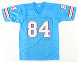 Billy "White Shoes" Johnson Signed Houston Oilers Jersey (JSA COA) 3xPro Bowl WR