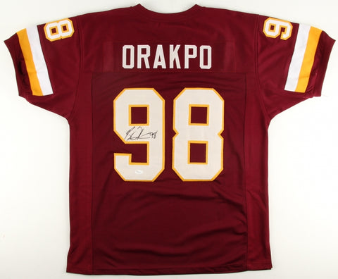 Brian Orakpo Signed Washington Redskins Jersey (JSA) 4xPro Bowl Linebacker/Texas