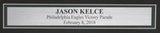 Jason Kelce Signed/Autographed 16x20 Podium Photo Eagles Framed PSA/DNA 189785