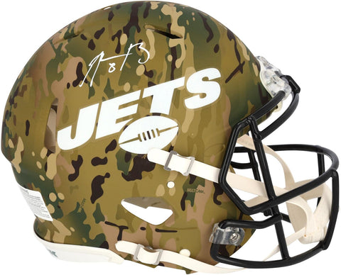 Aaron Rodgers New York Jets Signed Riddell Camo Speed Authentic Helmet