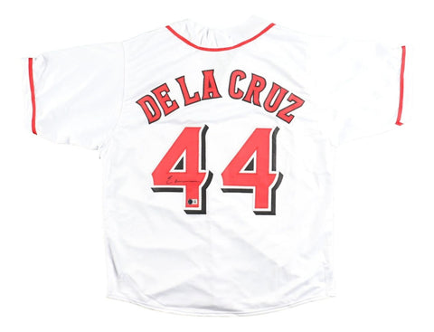 Elly De La Cruz Cincinnati Signed White Baseball Jersey BAS