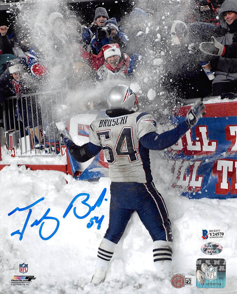 Patriots Tedy Bruschi Authentic Signed 8x10 Vertical Photo BAS #Y24570