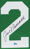 Jets Joe Namath Authentic Signed Green Nike Framed Jersey BAS Witnessed