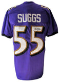 Terrell Suggs Signed/Auto Purple Custom Jersey Baltimore Ravens JSA 203382