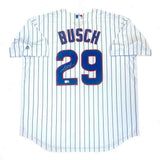 Michael Busch Autographed SIGNED Chicago Cubs Majestic Jersey - Beckett