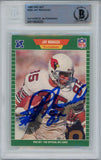 Jay Novacek Autographed 1989 Pro Set #335 Rookie Card Beckett Slab 42923