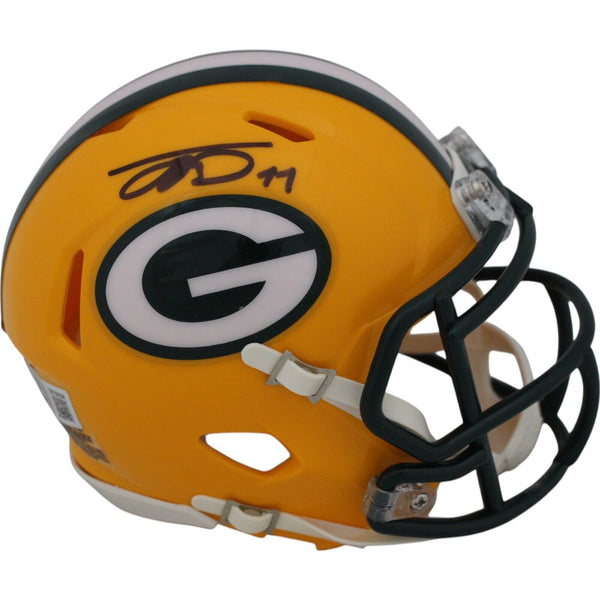 Jayden Reed Autographed Green Bay Packers Speed Mini Helmet Beckett 48859