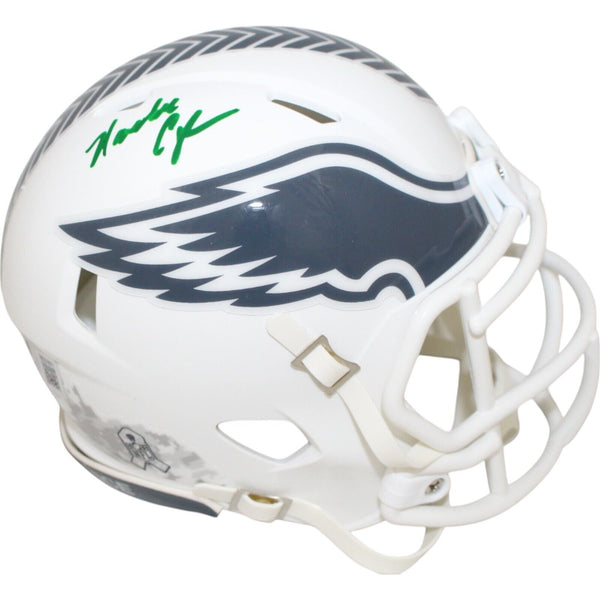 Randall Cunningham Signed Philadelphia Eagles 24 STS Mini Helmet Beckett 48868