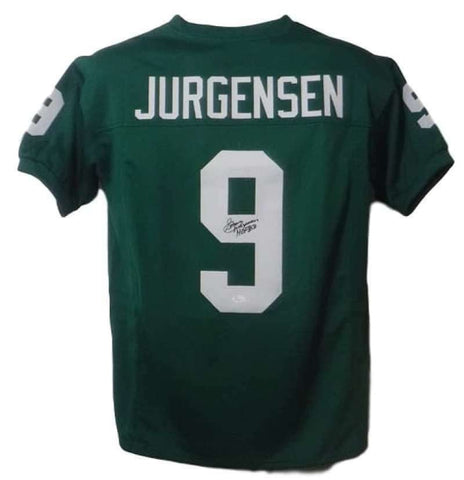 Sonny Jurgensen Signed Pro Style Size XL Green Jersey HOF 20070