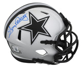 Cowboys Tony Dorsett Authentic Signed Rave Speed Mini Helmet W/ Case BAS Witness