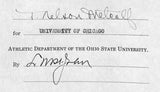 Lynn St. John HOF Signed 1940 Contract Ohio State & Chicago JSA 198973