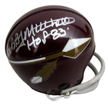 Bobby Mitchell Signed/Inscribed Illinois Mini Football Helmet JSA 213124