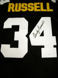 Andy Russell Signed Steelers Jersey (JSA COA) Pittsburgh Linebacker (1963-1976)