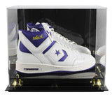 Lakers Magic Johnson Signed Right P&W Converse Weapon Shoe W/ Case BAS Witness 3