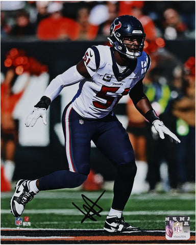 Will Anderson Jr. Houston Texans Autographed 8" x 10" Vertical Action Photograph