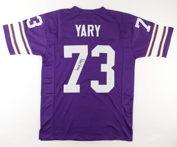 Ron Yary Signed Minnesota Vikings Jersey (JSA) 7xPro Bowl O-Tackle / HOF 2001