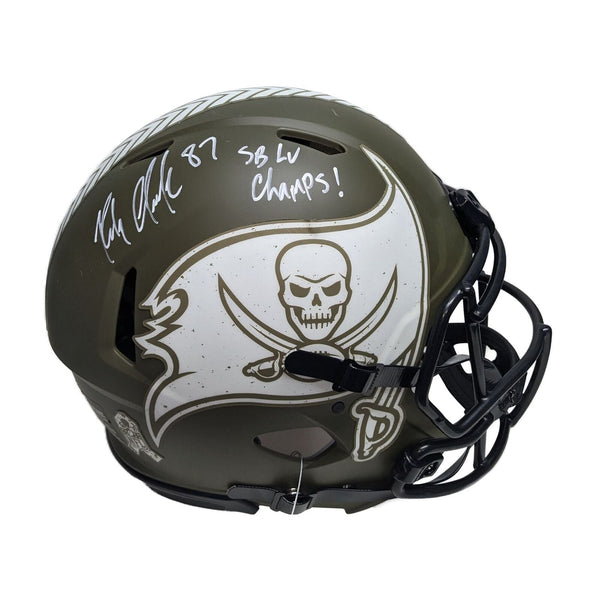 Rob Gronkowski New England Pats Salute Authentic Full Size with SB LV Champs-PSA