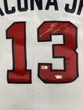 RONALD ACUNA Jr. Autographed Atlanta Braves Authentic White Jersey FANATICS