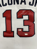 RONALD ACUNA Jr. Autographed Atlanta Braves Authentic White Jersey FANATICS