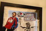 Gabe Landeskog Signed Silver Signed Colorado Avalanche SC Puck Lighted Frame COA