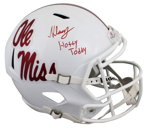 Ole Miss Kewan Lacy "Hotty Toddy" Signed F/S Speed Rep Helmet JSA Wit #WC730837