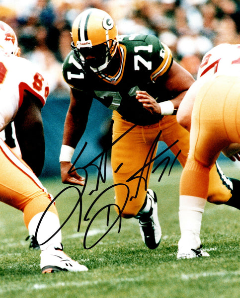 Packers SANTANA DOTSON Signed 8x10 Photo #5 AUTO ~ Super Bowl XXXI Champ