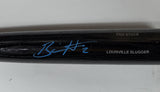 Brewers BILL HALL Signed Louisville Slugger Black Bat AUTO - BAS