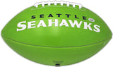 DEVON WITHERSPOON AUTOGRAPHED SEAHAWKS GREEN LOGO FOOTBALL MCS HOLO 221350