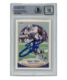 Emmitt Smith Autographed 1990 Fleer U-40 Card Grade 10 Auto Beckett 39426