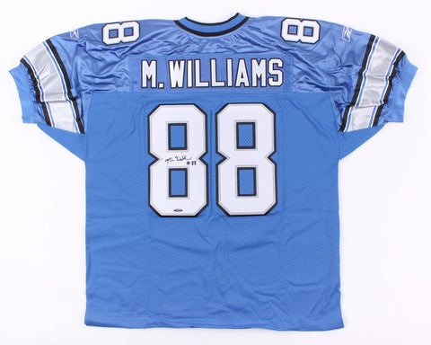 Mike Williams Signed Lions Jersey (UD COA) First-team All-Pac-10 (2003) USC W.R.