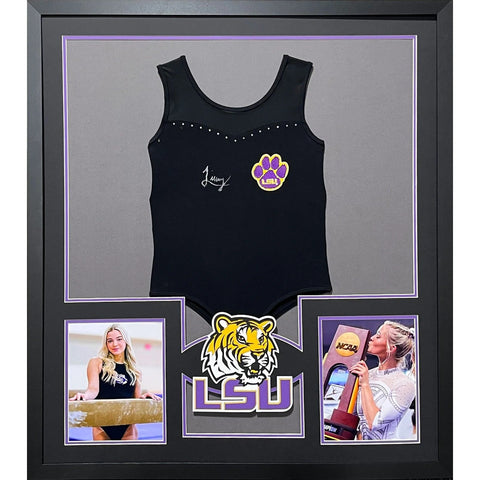 Livvy Dunne Autographed Signed Framed LSU Leotard Jersey JSA