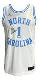 Roy Williams Signed White UNC Jordan Brand Limited Basketball Medium Jersey JSA