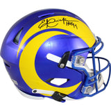 Eric Dickerson Autographed Los Angeles Rams SpeedFlex Helmet HOF Beckett 49194